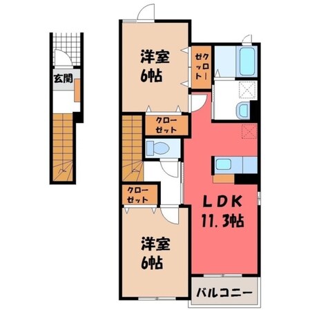 ベルドミール Ⅰの物件間取画像